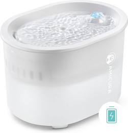 Produktbild von AmiCura Napf Trinkbrunnen für Katze A3 Kabelloser Katzenbrunnen - 2 l