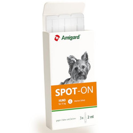 Produktbild von Amigard Spot-On Anti-Parasit für Hunde - 3 x 2 ml