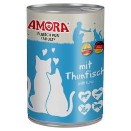 Produktbild von AMORA Fleisch Pur Thunfisch Katzenfutter - 6 x 400 g