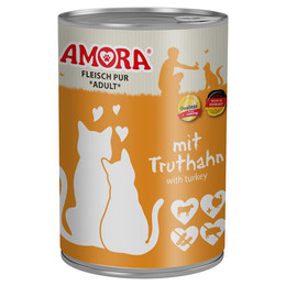Produktbild von AMORA Fleisch Pur Truthahn - 6 x 400 g