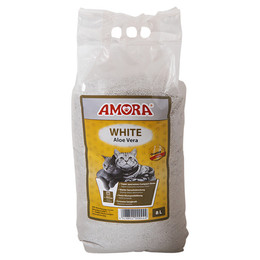 Produktbild von AMORA Katzenstreu White Compact Aloe Vera - 8 l