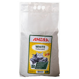 Produktbild von AMORA Katzenstreu White Compact mit Kiefernduft - 15 l