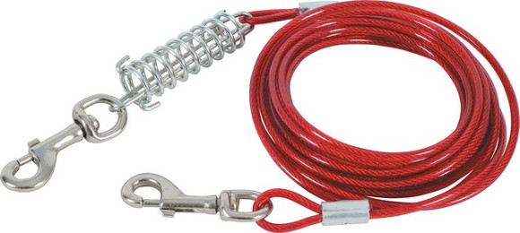 Produktbild von Anbindekabel und Feder für Hunde Zolux - 6 m