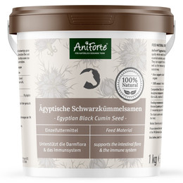 Produktbild von AniForte Ägyptische Schwarzkümmelsamen für Pferde - 1 kg