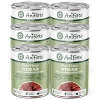 Produktbild von AniForte Barf Hundefutter Nass Pferd Pur - 6 x 400 g