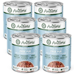 Produktbild von AniForte Barf Hundefutter Nass Ziege Pur - 6 x 400 g