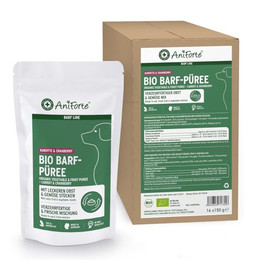 Produktbild von AniForte Bio BARF Püree Karotte & Cranberry - 14 x 150 g