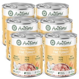 Produktbild von AniForte Fine Turkey Nassfutter für Katzen - 6 x 400 g