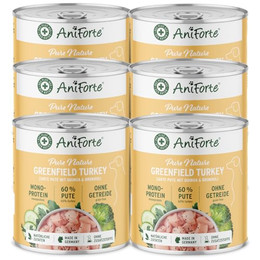 Produktbild von AniForte Hundefutter Nass GreenfieldTurkey Pute - 6 x 800 g