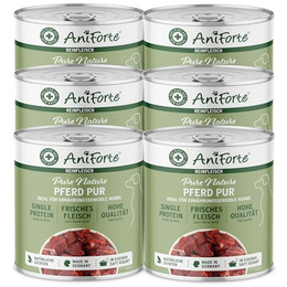 Produktbild von AniForte Hundefutter Nass Pferd Pur - 6 x 800 g