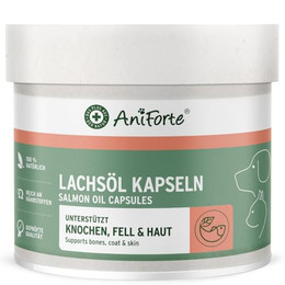 Produktbild von AniForte Lachsöl Kapseln für Hunde & Katzen