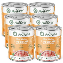 Produktbild von AniForte Land Chicken Nassfutter für Katzen - 6 x 400 g