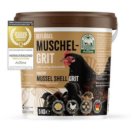 Produktbild von AniForte Muschelgrit für Hühner - 5 kg