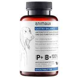 Produktbild von animaux Gastro Balance Kautabletten für Hunde - 40 x 2,5 g