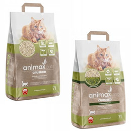 Produktbild von Animax Premium Katzenstreu aus Holzfasern - 2 x 7 l