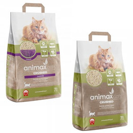 Produktbild von Animax Premium Katzenstreu aus Holzfasern - 2 x 7 l