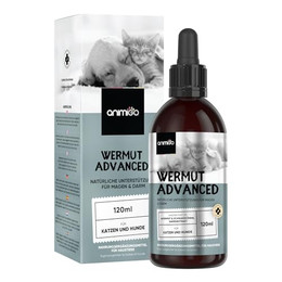 Produktbild von animigo Wurmkur Katzen & Hunde Wermut Tropfen - 120 ml
