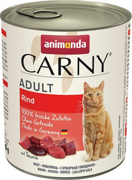 Produktbild von animonda Carny Adult 800g Dose Katzennassfutter Sparpaket 12 x 800 Gramm Rind