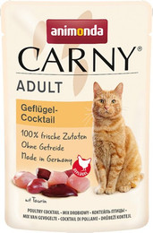 Produktbild von animonda Carny Adult 85g Beutel Katzennassfutter Sparpaket 24 x 85 Gramm Geflügel-Cocktail