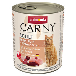 Produktbild von Animonda Carny Adult Huhn, Pute und Entenherzen - 6 x 800 g