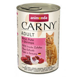 Animonda Carny Adult Katzen Nassfutter Rind, Pute & Shrimps - 6 x 400 g – Bild 1 von 7
