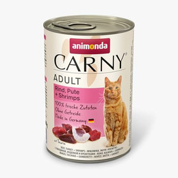 Produktbild von animonda Carny Adult Katzen Nassfutter Rind, Pute & Shrimps - 6 x 400 g