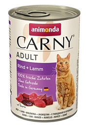 Produktbild von animonda Carny Adult Katzenfutter Rind & Lamm - 6 x 400 g