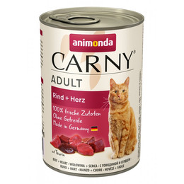 Produktbild von Animonda Carny Adult Katzenfutter Rind und Herz - 6 x 400 g