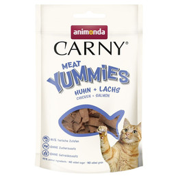 Produktbild von animonda Carny Adult Meat Yummies Huhn + Lachs - 10 x 50 g