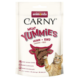 Produktbild von animonda Carny Adult Meat Yummies Huhn + Rind - 10 x 50 g