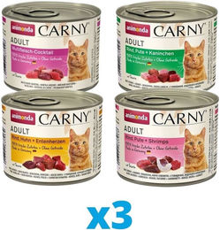 Produktbild von ANIMONDA Carny Adult Mixpaket 12 x 200 g