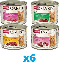 Produktbild von ANIMONDA Carny Adult Mixpaket 24 x 200 g
