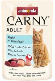 Produktbild von animonda Carny Adult Nassfutter Katze Huhn und Thunfisch - 48 x 85 g