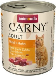 Produktbild von animonda Carny Adult Nassfutter Katze Rind und Huhn - 12 x 800 g