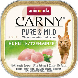Produktbild von animonda Carny Adult Pure & Mild Huhn + Katzenminze - 32 x 100 g
