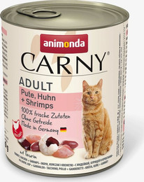 Produktbild von Animonda Carny Adult Pute, Huhn und Shrimps Katzen-Nassfutter - 6 x 800 g