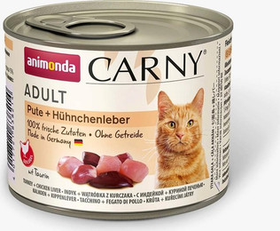 Produktbild von animonda Carny Adult Pute & Hühnchenleber - 6 x 200 g