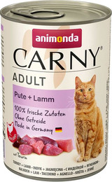Produktbild von animonda Carny Adult Pute + Lamm 24x400g