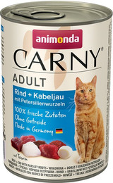 Produktbild von animonda Carny Adult Rind & Kabeljau mit Petersilienwurzel - 6 x 400 g