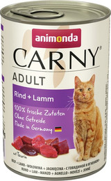 Produktbild von animonda Carny Adult Rind + Lamm Katzennassfutter - 12 x 400 g