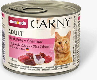 Produktbild von Animonda Carny Adult Rind, Pute und Shrimps - 6 x 200 g