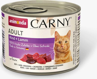 Produktbild von Animonda Carny Adult Rind und Lamm Katzenfutter - 6 x 200 g