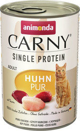 Produktbild von animonda Carny Adult Single Protein 400g Dose Katzennassfutter Sparpaket 12 x 400 Gramm Huhn pur