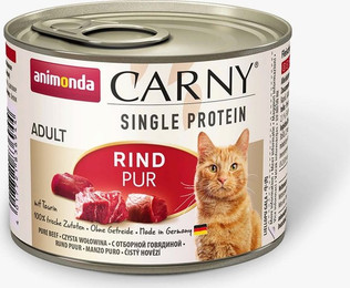Produktbild von Animonda Carny Adult Single Protein Rind pur - 6 x 200 g
