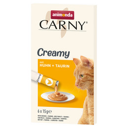 Produktbild von animonda Carny Creamy Adult mit Huhn + Taurin - 6 x 15 g