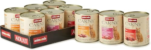Produktbild von animonda Carny Katzen Nassfutter Mix Herzhafte Variation Adult - 6 x 800 g