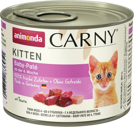Produktbild von animonda Carny Kitten 200g Dose Katzennassfutter 24 x 200 Gramm Baby Pate