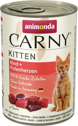 Produktbild von animonda Carny Kitten 400g Dose Katzennassfutter 12 x 400 Gramm Rind und Pute