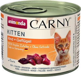 Produktbild von animonda Carny Kitten Geflügel + Rind - 12 x 200 g