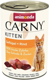 Produktbild von animonda Carny Kitten Geflügel und Rind - 12 x 400 g